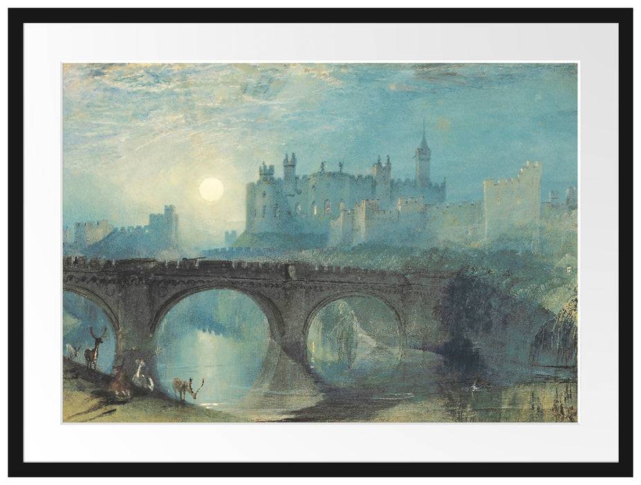 Pixxprint William Turner - Moela Agsa, im Galerie-Passepartout Bilderrahmen Exklusivangebot