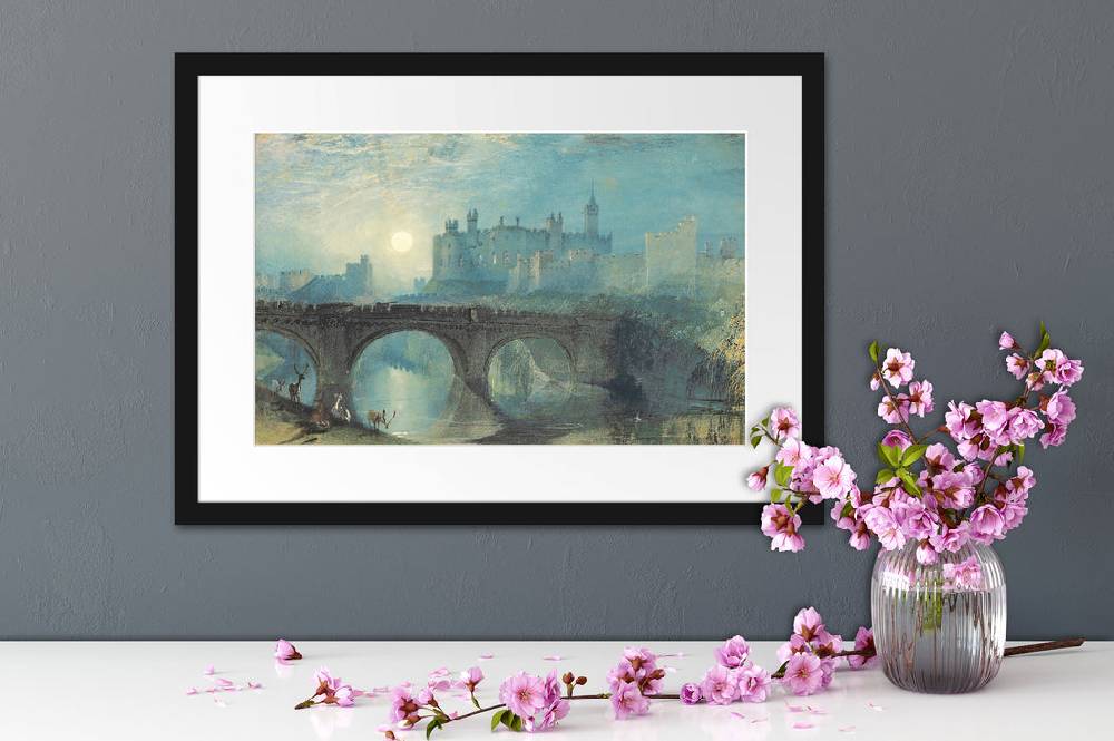 Pixxprint William Turner - Moela Agsa, im Galerie-Passepartout Bilderrahmen Exklusivangebot
