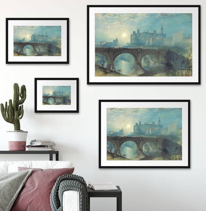 Pixxprint William Turner - Moela Agsa, im Galerie-Passepartout Bilderrahmen Exklusivangebot