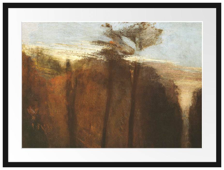 Pixxprint William Turner - An Avenue of Trees , im Galerie-Passepartout Bilderrahmen Weihnachtsangebot