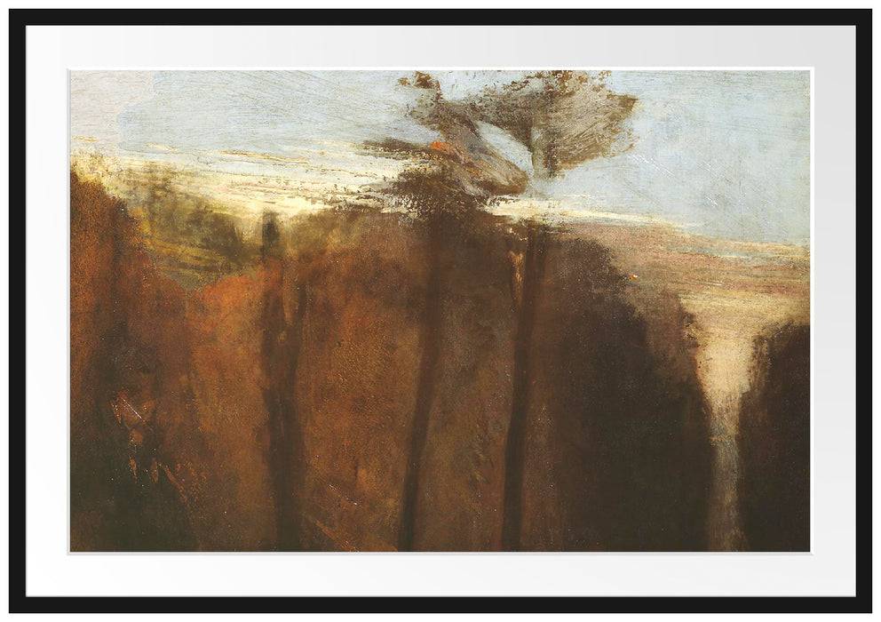 Pixxprint William Turner - An Avenue of Trees , im Galerie-Passepartout Bilderrahmen Weihnachtsangebot