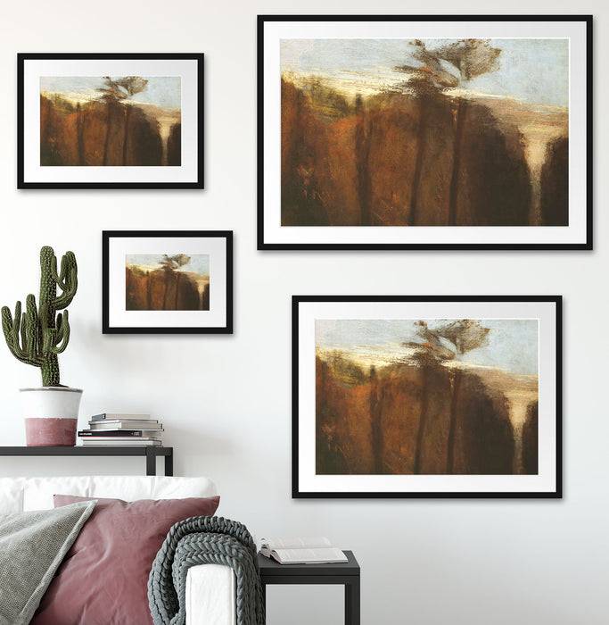 Pixxprint William Turner - An Avenue of Trees , im Galerie-Passepartout Bilderrahmen Weihnachtsangebot