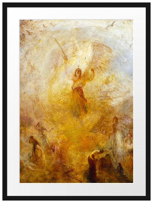 Pixxprint William Turner - The Angel Standing in the Sun, im Galerie-Passepartout Bilderrahmen Osterangebot