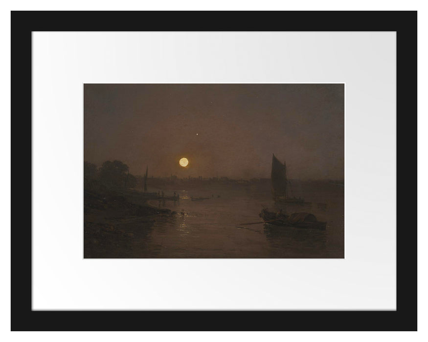 Pixxprint William Turner - A Study at Millbank , im Galerie-Passepartout Bilderrahmen