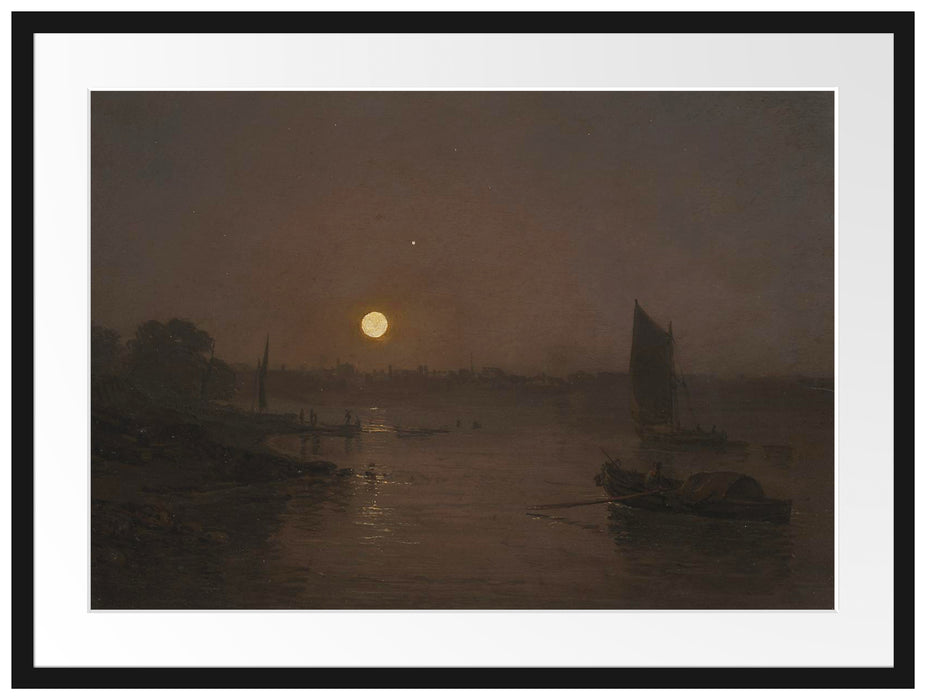 Pixxprint William Turner - A Study at Millbank , im Galerie-Passepartout Bilderrahmen Jubiläumsangebot