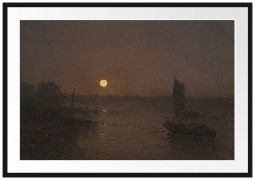 Pixxprint William Turner - A Study at Millbank , im Galerie-Passepartout Bilderrahmen Jubiläumsangebot