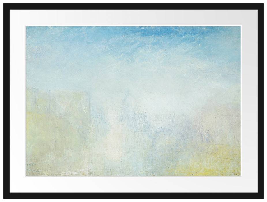 Pixxprint William Turner - Venice with the Salute , im Galerie-Passepartout Bilderrahmen Online Outlet