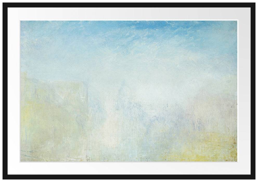 Pixxprint William Turner - Venice with the Salute , im Galerie-Passepartout Bilderrahmen Online Outlet