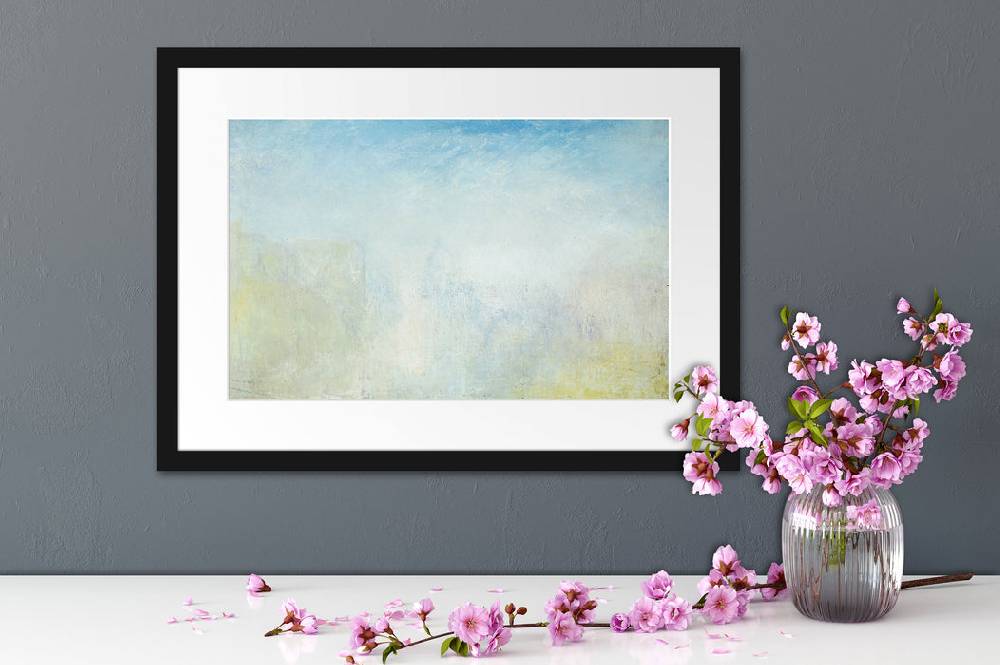 Pixxprint William Turner - Venice with the Salute , im Galerie-Passepartout Bilderrahmen Online Outlet