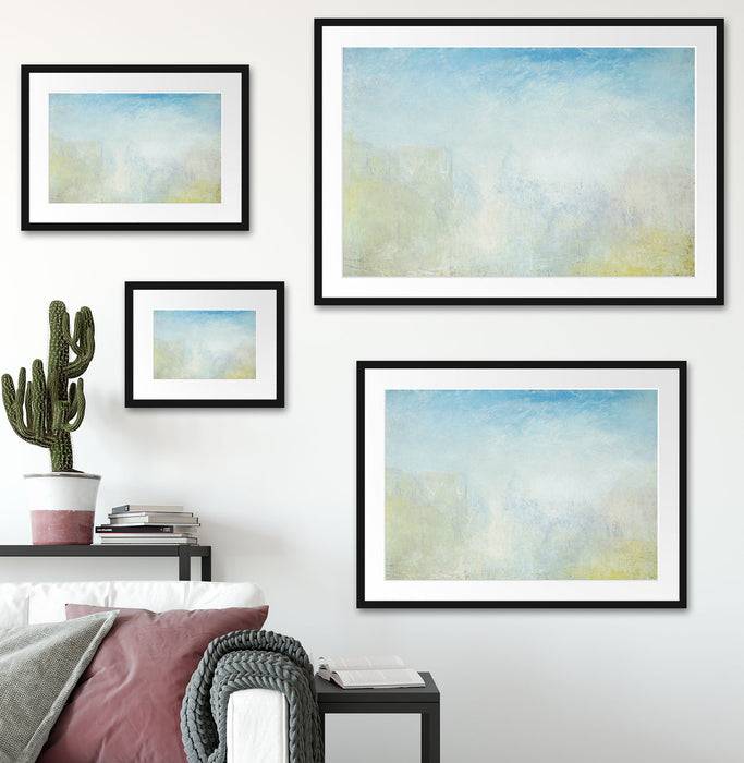 Pixxprint William Turner - Venice with the Salute , im Galerie-Passepartout Bilderrahmen Online Outlet