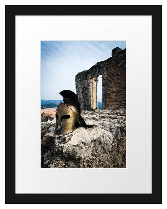 Pixxprint Gladiatorenhelm, im Galerie-Passepartout Bilderrahmen Neueste Stile