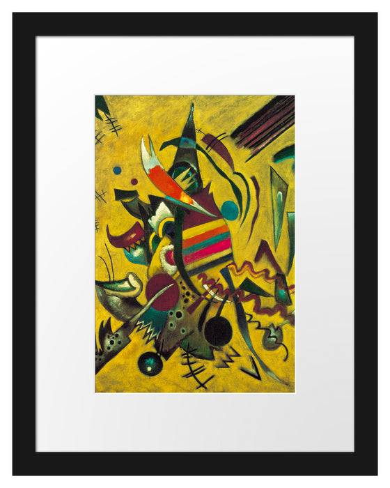 Pixxprint Wassily Kandinsky - Punkte , im Galerie-Passepartout Bilderrahmen