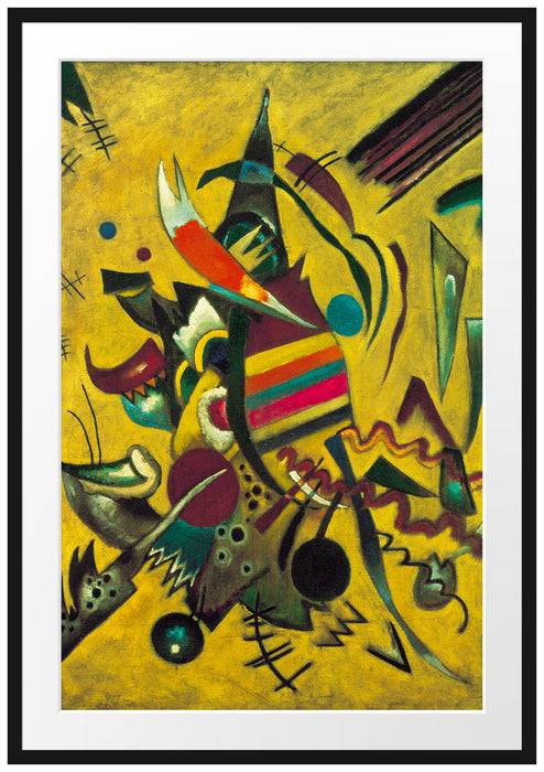Pixxprint Wassily Kandinsky - Punkte , im Galerie-Passepartout Bilderrahmen Großer Ausverkauf