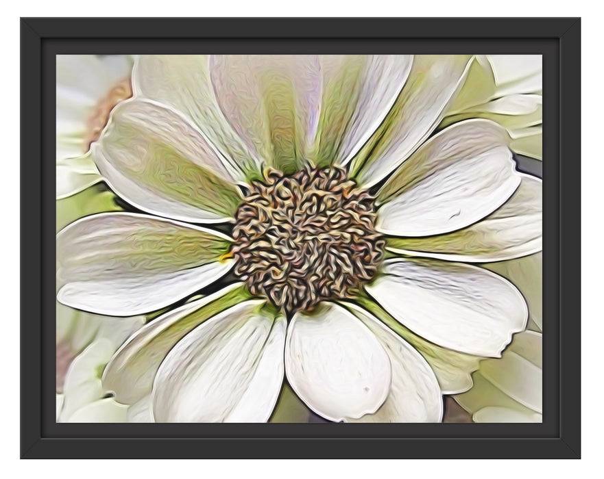 Pixxprint weiße Blüte, im Schwebe-Effekt Bilderrahmen Riesige Rabatte