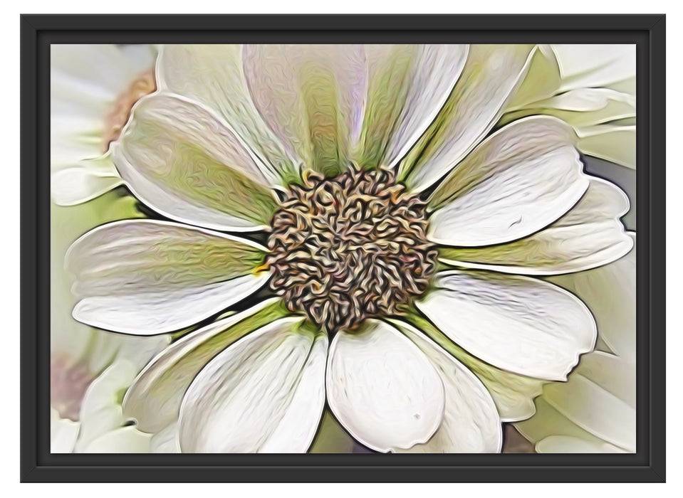 Pixxprint weiße Blüte, im Schwebe-Effekt Bilderrahmen Riesige Rabatte