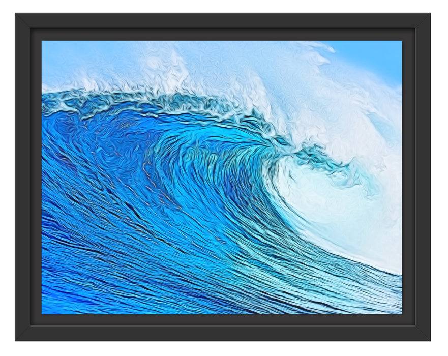 Pixxprint Die perfekte Welle, im Schwebe-Effekt Bilderrahmen Schlussverkauf