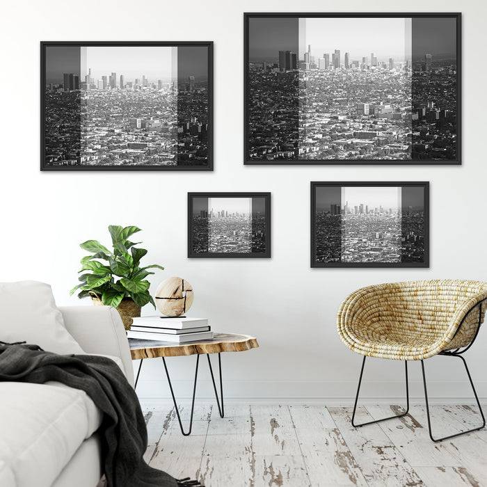 Pixxprint Los Angeles Metropolitan Area, im Schwebe-Effekt Bilderrahmen Black Friday
