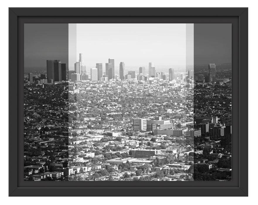 Pixxprint Los Angeles Metropolitan Area, im Schwebe-Effekt Bilderrahmen Black Friday