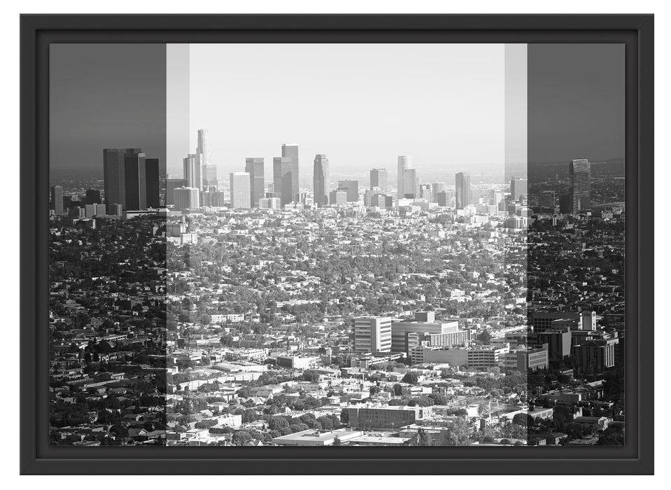 Pixxprint Los Angeles Metropolitan Area, im Schwebe-Effekt Bilderrahmen Black Friday