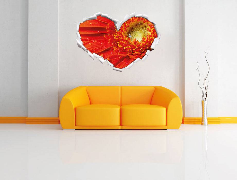 Pixxprint Wunderschöne Gerberablüte, 3D Wandtattoo Heißer Verkauf