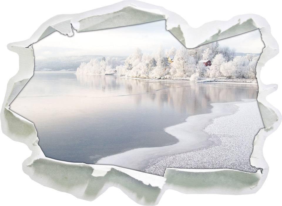 Pixxprint Atemberaubende Winterlandschaft, 3D Wandtattoo Neuheiten