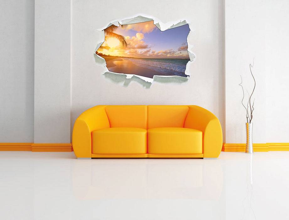 Pixxprint Strand bei Sonnenuntergang, 3D Wandtattoo Saisonale Angebote