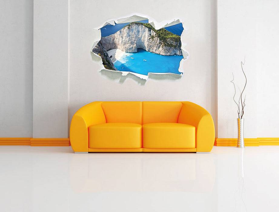 Pixxprint Bucht mit Sandstrand, 3D Wandtattoo Wochenangebot