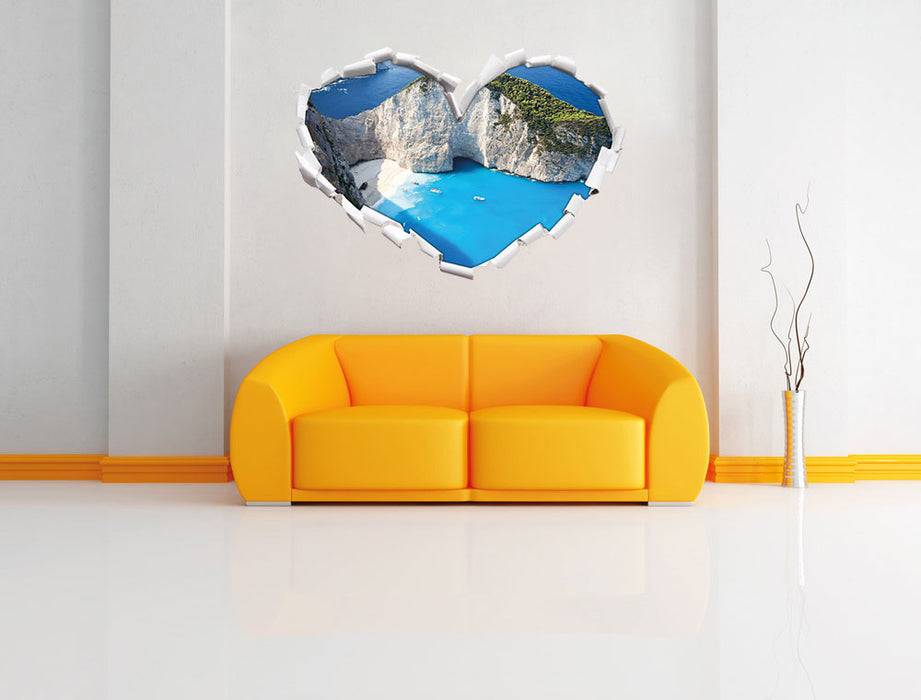 Pixxprint Bucht mit Sandstrand, 3D Wandtattoo Wochenangebot