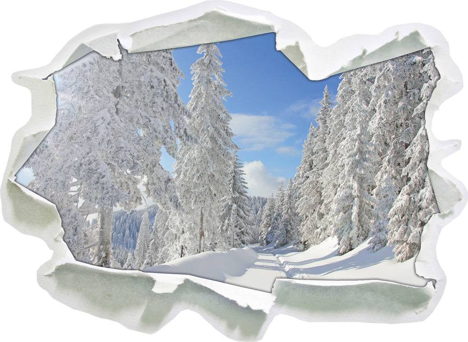 Pixxprint Winterlandschaft Bäume, 3D Wandtattoo Online