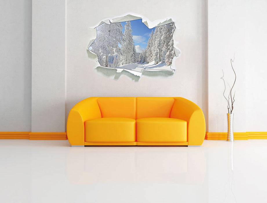Pixxprint Winterlandschaft Bäume, 3D Wandtattoo Online