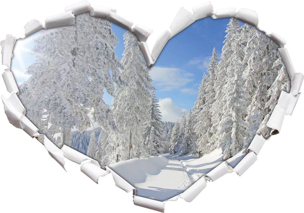 Pixxprint Winterlandschaft Bäume, 3D Wandtattoo Online