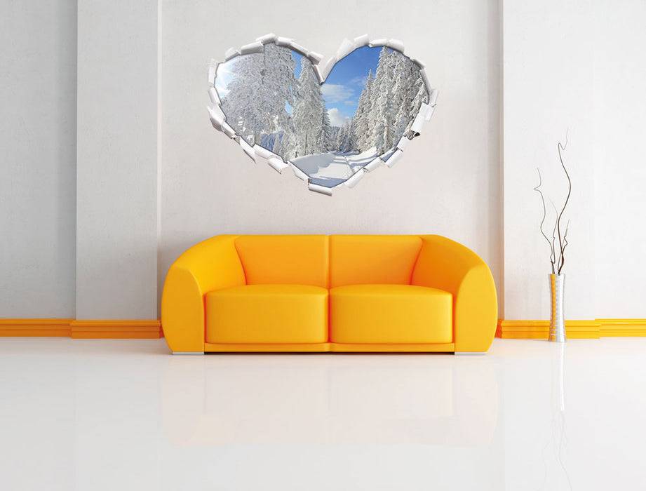 Pixxprint Winterlandschaft Bäume, 3D Wandtattoo Online