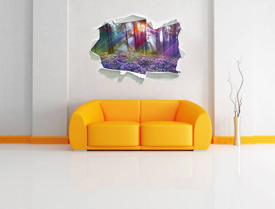 Pixxprint Krokusse im Wald, 3D Wandtattoo Outlet
