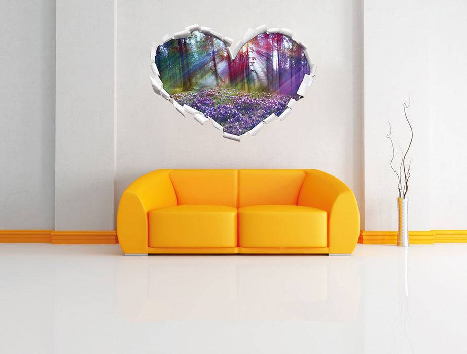 Pixxprint Krokusse im Wald, 3D Wandtattoo Outlet