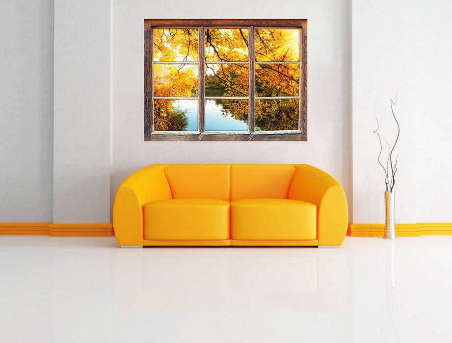 Pixxprint Landschaft mit See und Bäumen, 3D Wandtattoo Hotsell