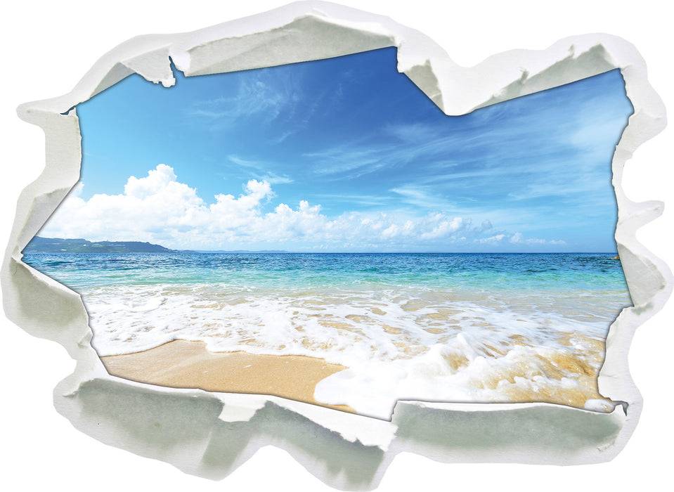 Pixxprint Strand bei Sonnenuntergang, 3D Wandtattoo Meist gekauft