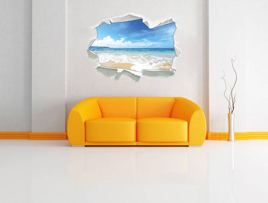Pixxprint Strand bei Sonnenuntergang, 3D Wandtattoo Meist gekauft
