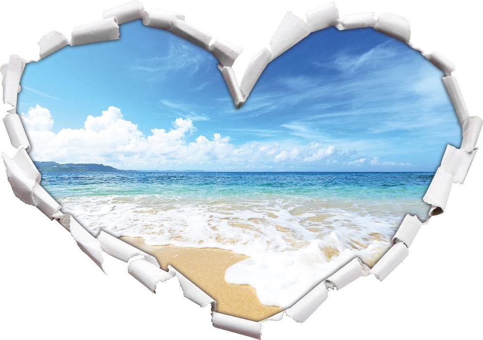 Pixxprint Strand bei Sonnenuntergang, 3D Wandtattoo Meist gekauft