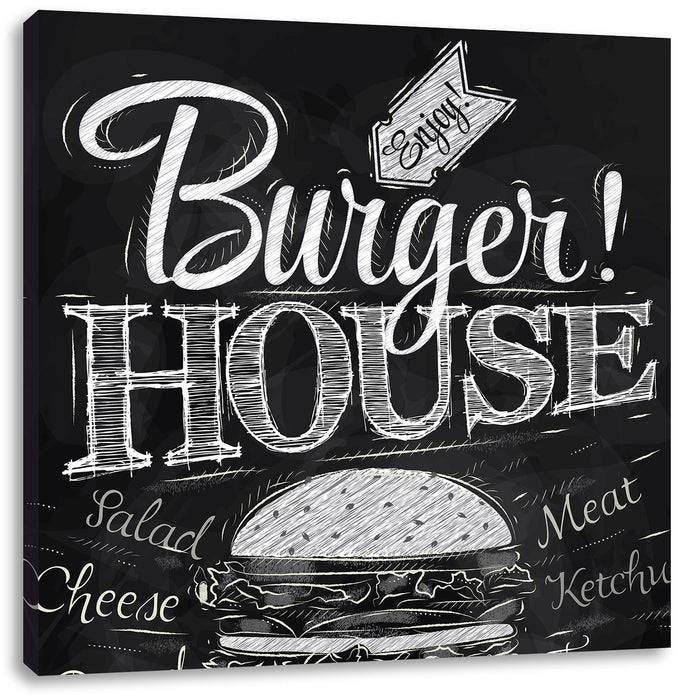 Pixxprint Burger House, Leinwandbild Flash Sale