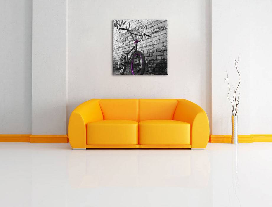 Pixxprint BMX Fahrrad Graffiti, Leinwandbild Preisnachlass