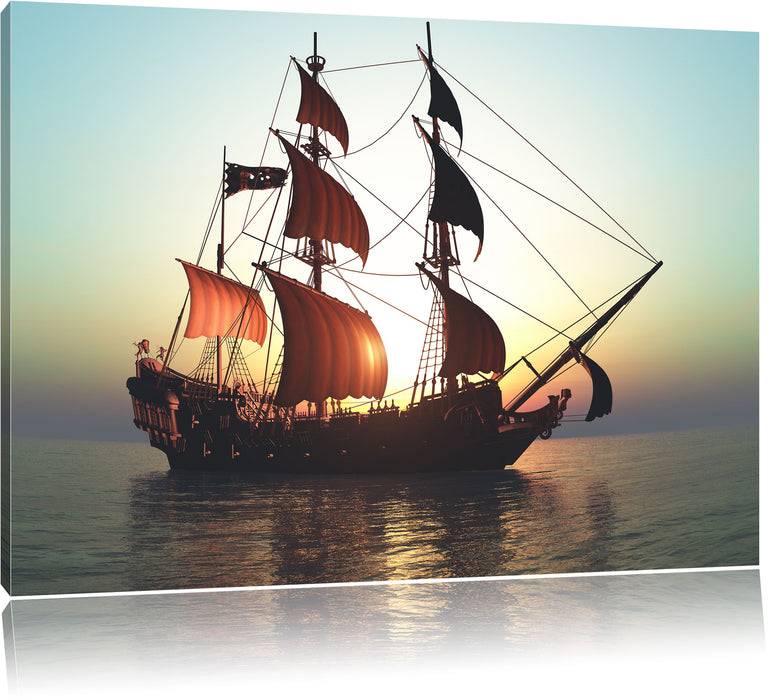 Pixxprint Altes Segelschiff, Leinwandbild Osterangebot