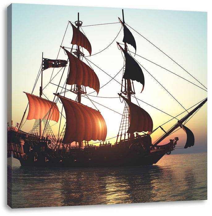 Pixxprint Altes Segelschiff, Leinwandbild Osterangebot