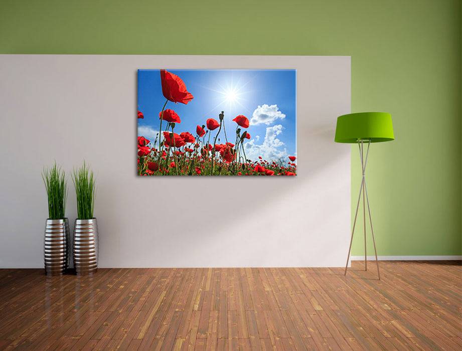 Pixxprint Mohnblumen, Leinwandbild Muttertagsangebot