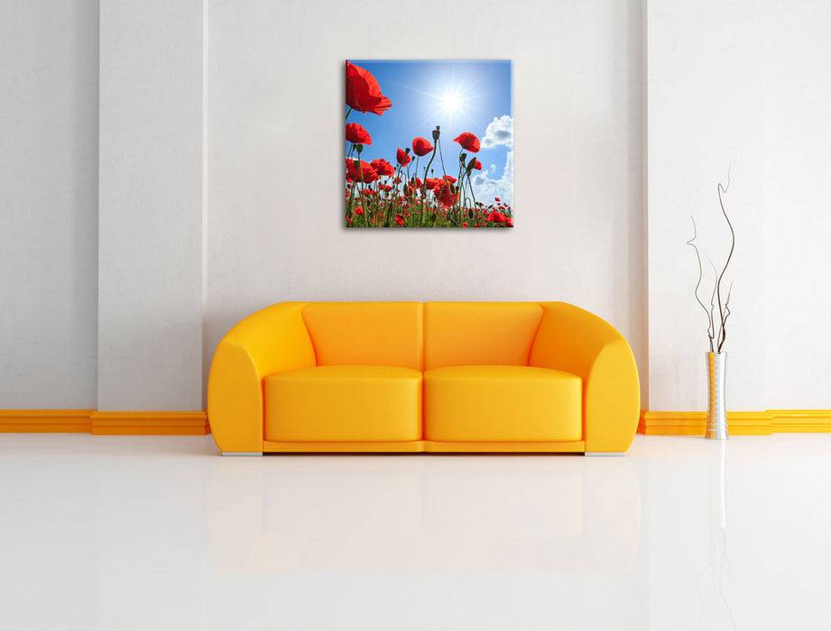 Pixxprint Mohnblumen, Leinwandbild Muttertagsangebot