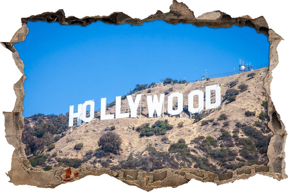 Pixxprint Hollywood Wahrzeichen, 3D Wandtattoo Bestseller