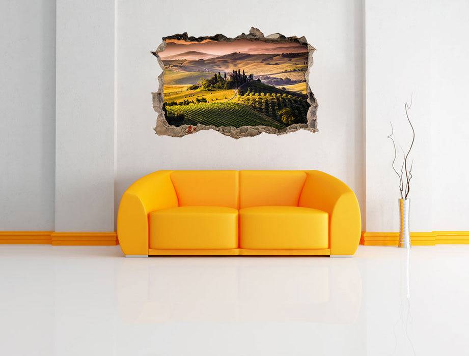 Pixxprint Wunderschöne Landschaft Toskana, 3D Wandtattoo JETZT KAUFEN
