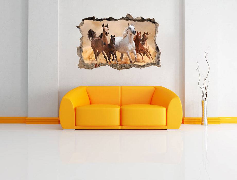 Pixxprint Western Pferde mit Fohlen, 3D Wandtattoo Bis zu 60% Rabatt
