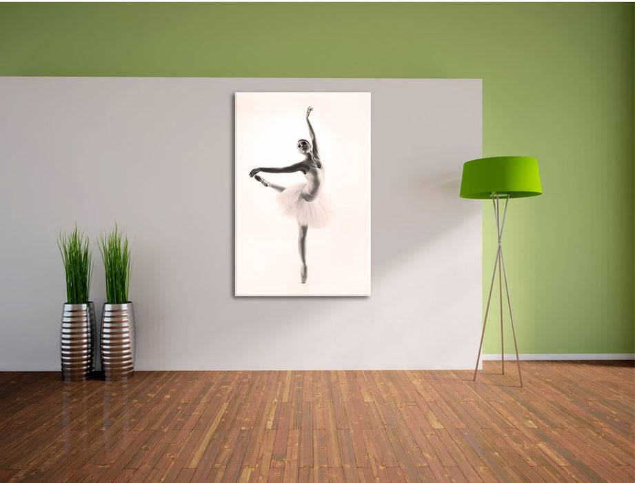 Pixxprint Ästhetische Ballerina, Leinwandbild Discount Store für neue Produkte