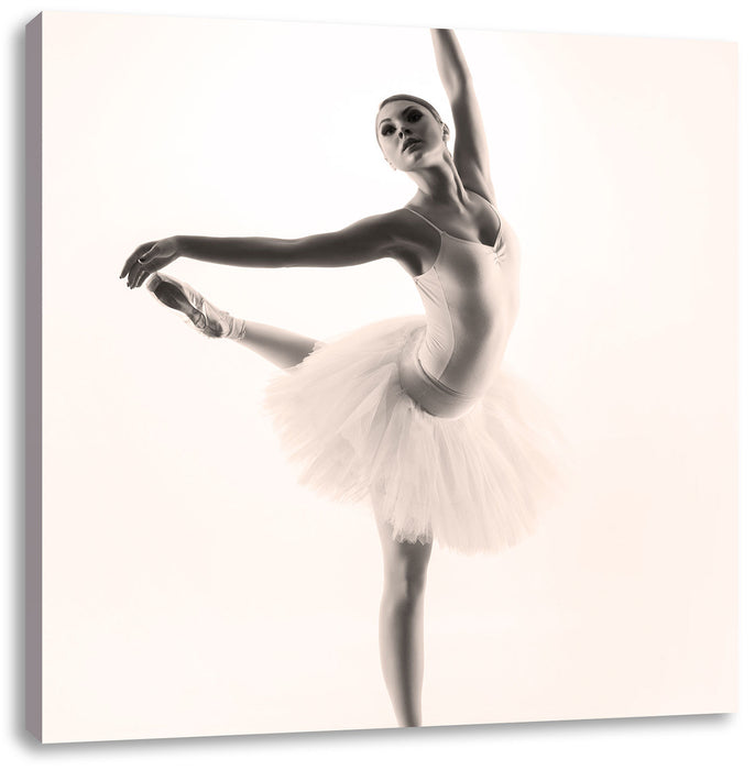 Pixxprint Ästhetische Ballerina, Leinwandbild Discount Store für neue Produkte