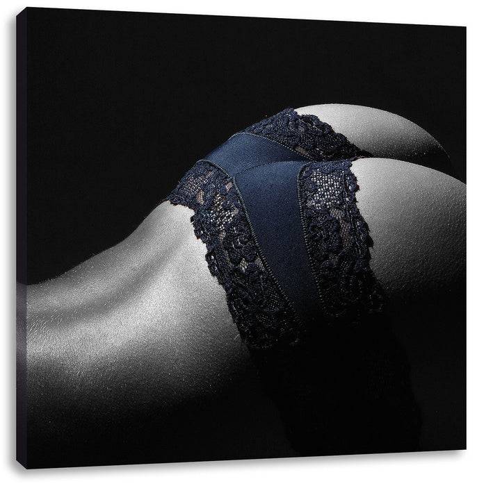 Pixxprint Heißer Frauenpo in sexy Dessous, Leinwandbild Nur noch ein Tag übrig